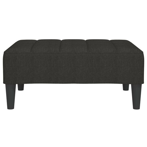 vidaXL Podnožka čern&aacute; 78 x 56 x 32 cm textil