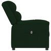 vidaXL Elektrick&eacute; polohovac&iacute; křeslo tmavě zelen&eacute; samet