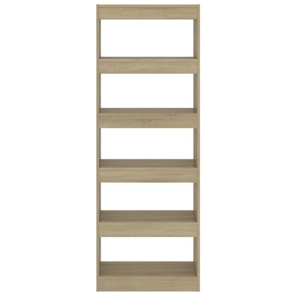 vidaXL Knihovna/dělic&iacute; stěna dub sonoma 60x30x166 cm kompozitn&iacute; dřevo