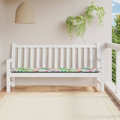 vidaXL Poduška na zahradní lavici vícebarevná 200 x 50 x 3 cm textil