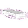 vidaXL R&aacute;m postele B&iacute;l&aacute; 80 x 210 cm Masivn&iacute; borov&eacute; dřevo