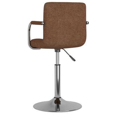vidaXL Jídelní židle hnědá textil