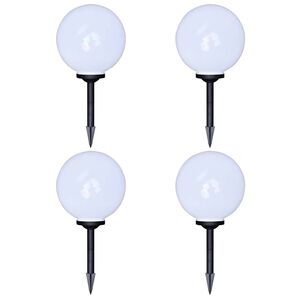 vidaXL Venkovn&iacute; osvětlen&iacute; př&iacute;jezdov&eacute; cesty 4 ks LED 30 cm se z&aacute;pichem