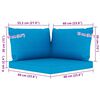 vidaXL 12d&iacute;ln&aacute; zahradn&iacute; sedac&iacute; souprava s podu&scaron;kami světle modr&aacute;