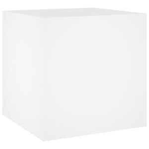 vidaXL Truhl&iacute;k b&iacute;l&yacute; 40 x 40 x 40 cm kompozitn&iacute; dřevo