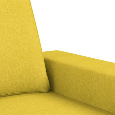 vidaXL 2dílná sedací souprava světle žlutá textil