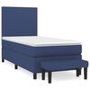 vidaXL Box spring postel s matrac&iacute; modr&aacute; 80x200 cm textil