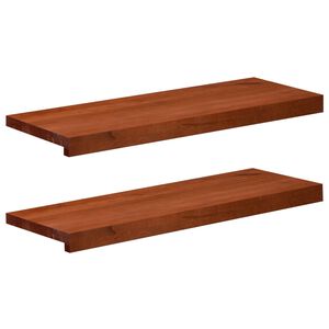 vidaXL Schodi&scaron;ťov&eacute; n&aacute;&scaron;lapy 2 ks 80 x 25 x 2 cm Hněd&aacute;