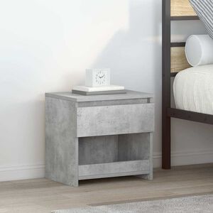 vidaXL Nočn&iacute; stolky 2 ks betonově &scaron;ed&eacute; 40x30x39 cm kompozitn&iacute; dřevo