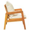 vidaXL Zahradní křeslo s polštářem 2 pcs Hnědá Masivní akáciové dřevo