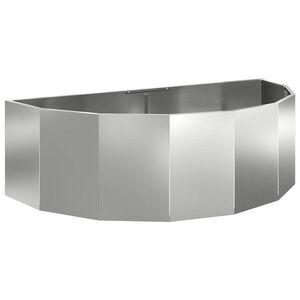 vidaXL Truhl&iacute;k Stř&iacute;brn&aacute; 120 x 60 x 35 cm Pozinkovan&aacute; ocel