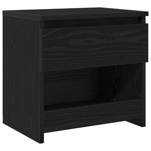 vidaXL Nočn&iacute; skř&iacute;ňka Čern&yacute; dub 40 x 30 x 39 cm Kompozitn&iacute; dřevo