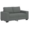 vidaXL Pohovka pro 2 osoby tmavě &scaron;ed&aacute; 160x77x82 cm l&aacute;tka