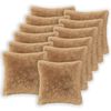 vidaXL Povlak na pol&scaron;t&aacute;ř 12 pcs HEERLEN Taupe 45 x 45 cm PV fleece