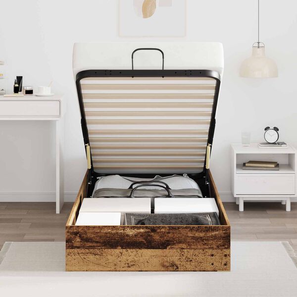 vidaXL Ottoman postel Star&eacute; dřevo 80,5 x 200 cm Dřevěn&yacute; materi&aacute;l