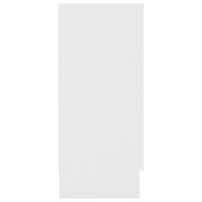 vidaXL Prosklená skříň bílá 120 x 30,5 x 70 cm dřevotříska