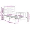 vidaXL Postel bez matrace 90 x 200 cm masivn&iacute; borovice