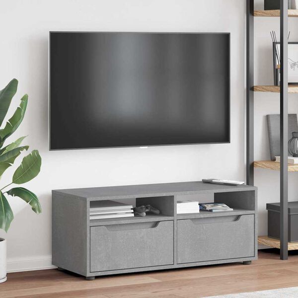 vidaXL TV skříňka VISNES betonově šedá 100x40x38 cm kompozitní dřevo