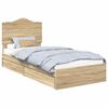 vidaXL Postel s &uacute;ložn&yacute;m prostorem se z&aacute;suvkou Sonoma dub 70 x 190 cm