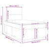 vidaXL Box spring postel s matrac&iacute; světle &scaron;ed&aacute; 120 x 200 cm samet