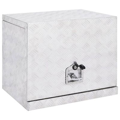 vidaXL Hliníkový box 62 x 40 x 50 cm stříbrný