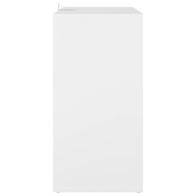 vidaXL Botník bílý 60 x 35 x 70 cm dřevotříska