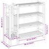 vidaXL Reg&aacute;l na boty s polic&iacute; Př&iacute;rodn&iacute; 88 x 27 x 80 cm Bambus