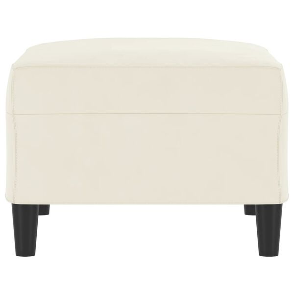 vidaXL Podnožka kr&eacute;mov&aacute; 70 x 55 x 41 cm samet