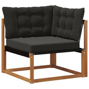 vidaXL Zahradn&iacute; rohov&aacute; sedačka Masivn&iacute; ak&aacute;tov&eacute; dřevo Př&iacute;rodn&iacute;