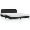vidaXL R&aacute;m postele Dover čern&yacute; 183 x 213 cm uměl&aacute; kůže