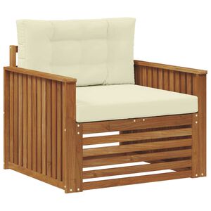 vidaXL Venkovn&iacute; pohovkov&aacute; souprava Masivn&iacute; ak&aacute;ciov&eacute; dřevo a polyester