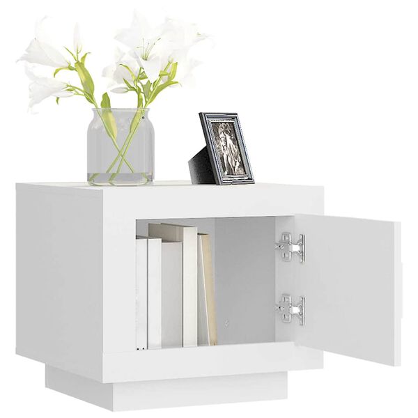 vidaXL Konferenčn&iacute; stolek b&iacute;l&yacute; 51 x 50 x 45 cm kompozitn&iacute; dřevo