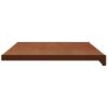 vidaXL Parapet okna Hněd&eacute; dřevo 80 x 40 x 4,5 cm PVC