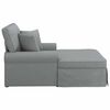 vidaXL Lounge chaise s vol&aacute;nem Světle &scaron;ed&aacute; 91 x 157 x 91 cm textil