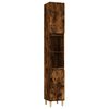 vidaXL Koupelnov&aacute; skř&iacute;ňka kouřov&yacute; dub 30x30x190 cm kompozitn&iacute; dřevo