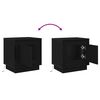 vidaXL Nočn&iacute; skř&iacute;ňka 2 pcs Čern&aacute; 44 x 34,5 x 45 cm kompozitn&iacute; dřevo