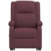 vidaXL Zvedací masážní křeslo fialové textil