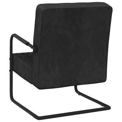 vidaXL Konzolová židle černá samet