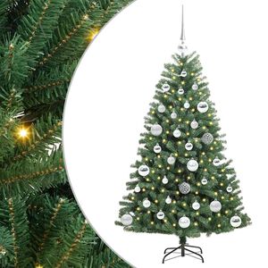vidaXL Uměl&yacute; Skl&aacute;dac&iacute; V&aacute;nočn&iacute; Strom Zelen&aacute; 120 cm PVC a kov