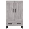 vidaXL Skříň highboard šedá sonoma 69,5 x 31 x 115 cm kompozitní dřevo