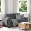 vidaXL Loveseat Sofa Tmavě šedá 120 cm samet