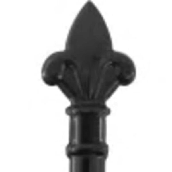 vidaXL Dvoukř&iacute;dl&aacute; zahradn&iacute; br&aacute;na s hroty ocelov&aacute; 299,5 x 199,5 cm čern&aacute;