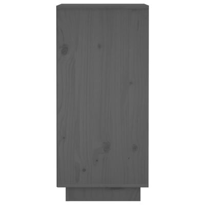 vidaXL Příborník šedý 31,5 x 34 x 75 cm masivní borové dřevo