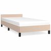 vidaXL R&aacute;m postele s čelem bez matrace cappuccino 90x190 cm