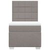 vidaXL Box spring postel s matrac&iacute; taupe 80x200 cm textil