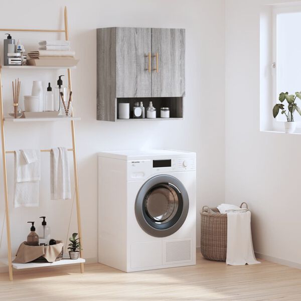 vidaXL N&aacute;stěnn&aacute; skř&iacute;ňka &scaron;ed&aacute; sonoma 60 x 31 x 70 cm kompozitn&iacute; dřevo