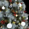 vidaXL Uměl&yacute; skl&aacute;pěc&iacute; v&aacute;nočn&iacute; stromek s 300 LED a koulemi 240 cm