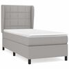 vidaXL Box spring postel s matrac&iacute; světle &scaron;ed&aacute; 80 x 200 cm textil