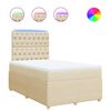 vidaXL Box spring postel s matrac&iacute; kr&eacute;mov&aacute; 120x190 cm textil