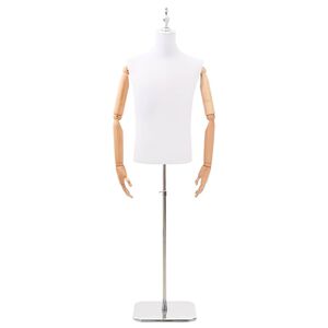 vidaXL Nastaviteln&yacute; manek&yacute;n 170-218 cm s podstavcem Muž PP B&iacute;l&aacute;